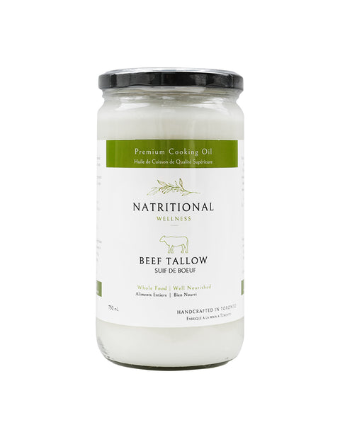 Beef Tallow (Suet - Grass-Fed and Finished) in Glass Jars