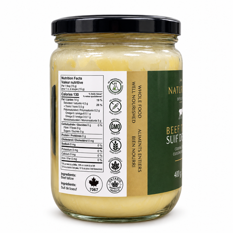 Grass-Fed & Finished Beef Tallow – Whole Fat