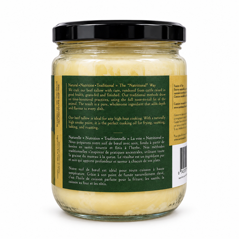 Grass-Fed & Finished Beef Tallow – Whole Fat