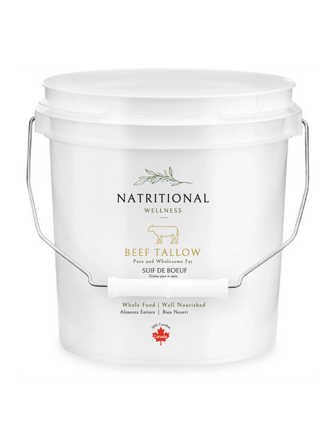 Beef Tallow (Whole Fat - Grass-Fed and Finished) in BPA Free Pails