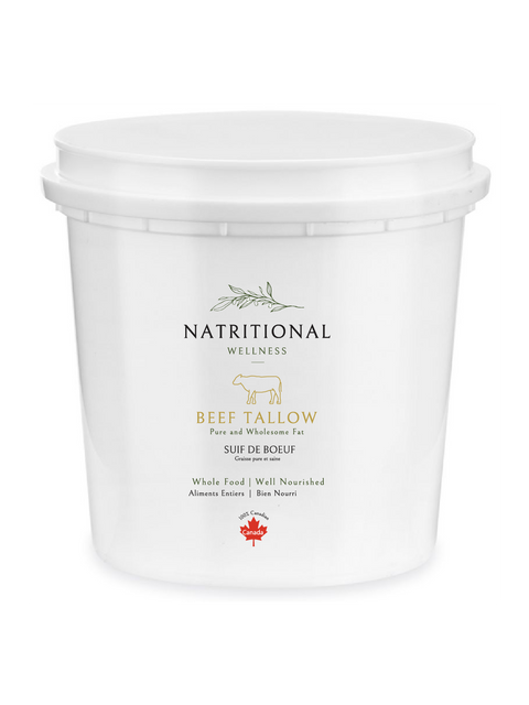 Beef Tallow (Whole Fat - Grass-Fed and Finished) in BPA Free Pails