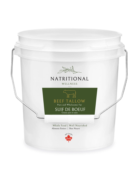 Beef Tallow (Whole Fat - Grass-Fed and Finished) in BPA Free Pails