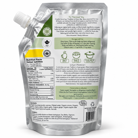 Organic Chicken Bone Broth 500 mL | Natritional Wellness