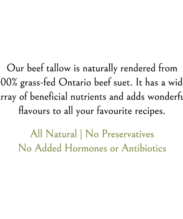 Beef Tallow (Suet GrassFed and Finished) Natritional Wellness